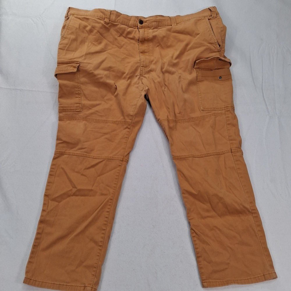 True Nation Cargo Pants Mens 48/30 Athletic Fit Burnt Orange Utility EUC